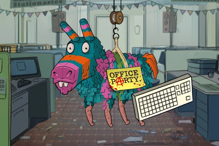 Office Party — capa do slot com RTP 96,4%